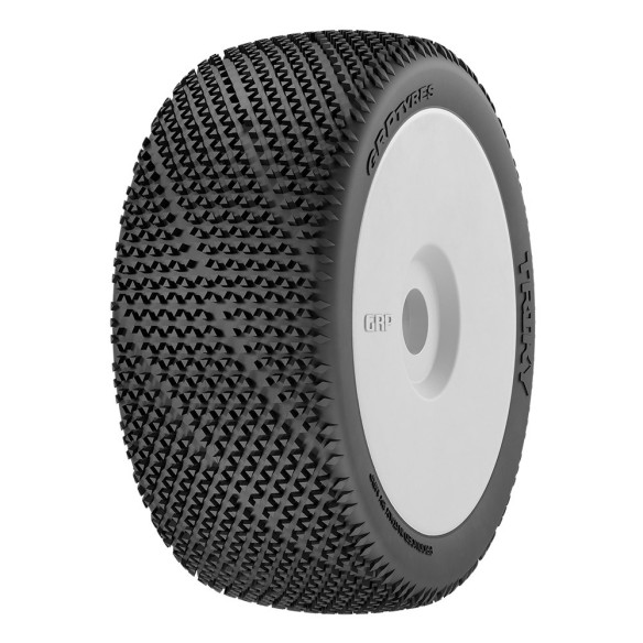 GRP Coppia Gomme BU TRIKY GMX30-N25 SuperSoft  Montata su Cerchio (2)