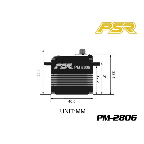 PSR Servo digitale standard HV con Cassa interamente in alluminio PM-2806