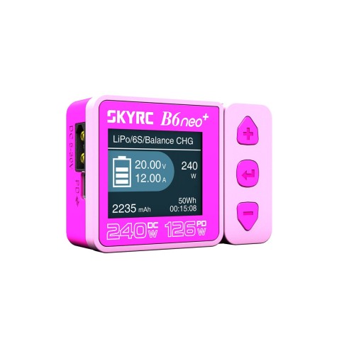 SkyRC B6neo+ Caricabatterie intelligente  pink  LiPo 1-6s 10A 200W