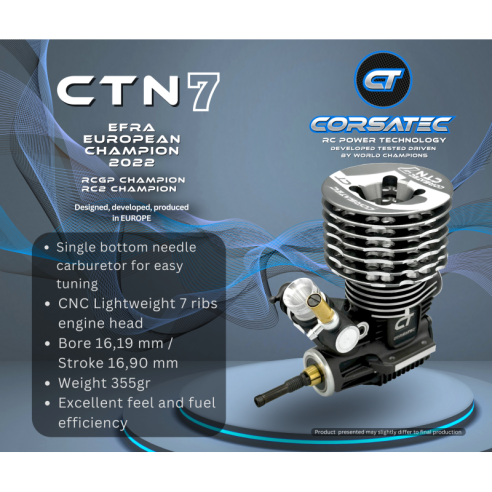 Moteur Corsatec BY OS P3 Ceramic 3.5 cc OFF ROAD 1/8 avec kit silencieux et sacoche