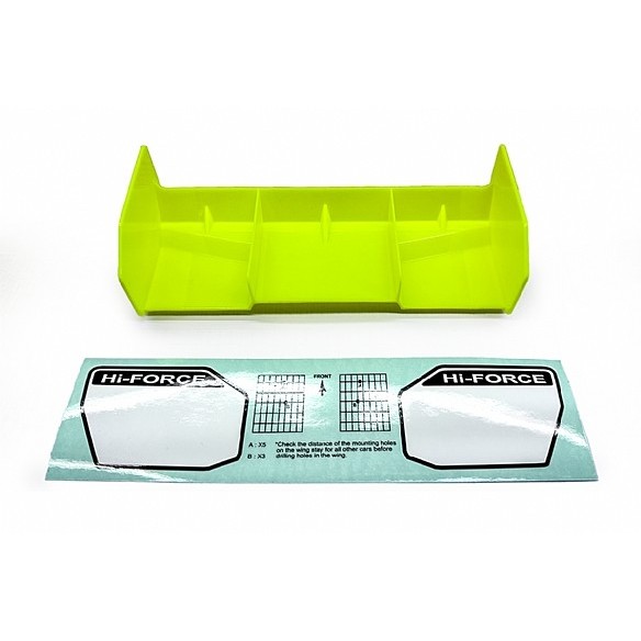 Ricambi Hong Nor X5B 1/8 Buggy Alettone Giallo 452-Y