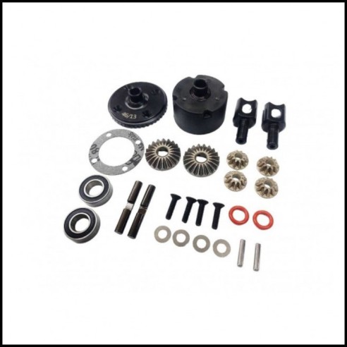 Ricambi Hong Nor  1/8 Set differenziale anteriore/posteriore 46T (X3-97)