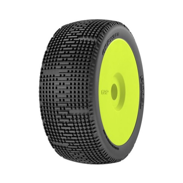 GRP Coppia Gomme BU PIXEL GMY10-S25 Giallo SuperSoft Montata su Cerchio (2)