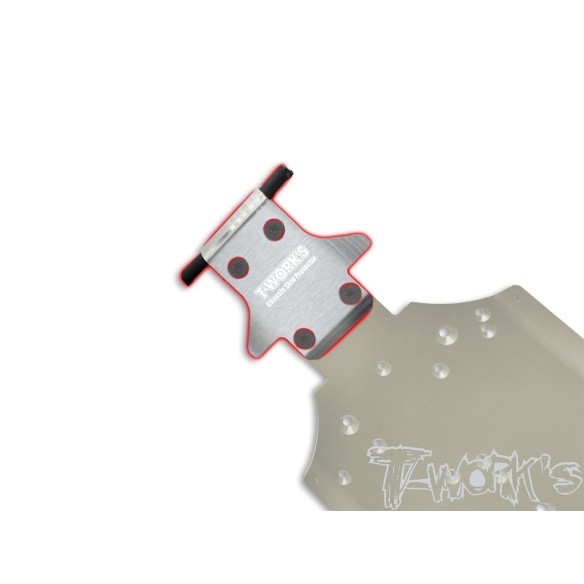 T-Work’s Skid Plate Anteriore Acciaio TO235-MP11 Pezzi 2