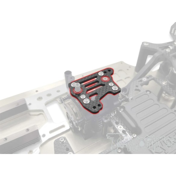 T-Work’s Piastra Supporto Centrale Carbonio TO267-MP11