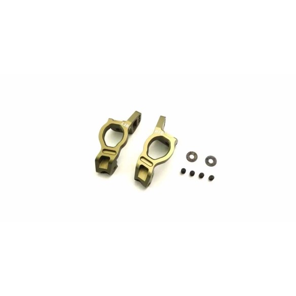 Kyosho Ricambi Set supporti per mozzo anteriore in alluminio Inferno MP11 18 gradi IF710