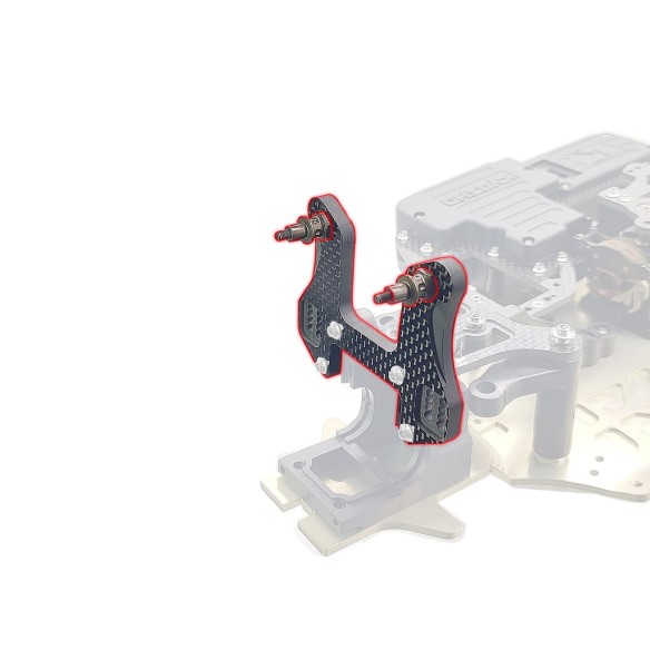 T-Work’s Torre Anteriore Carbonio Kyosho MP11 TO-247-MP11-F