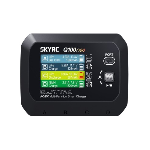 Caricabatterie SkyRC Q100 Neo LiPo 1-4s 6A 100W AC Charger