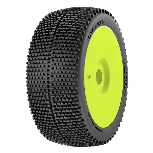 GRP Coppia Gomme Micro GMY50-S25 SuperSoft Montata su Nuovo Cerchio Giallo (2)