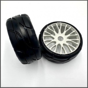 GRP SM Coppia gomme Y3 SUPER SOFT Media su Cerchio Duro 20 Raggi 1:8 GT 1 Paio