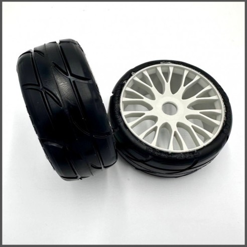 GRP SM Coppia gomme Y3 SUPER SOFT Media su Cerchio Duro 20 Raggi 1:8 GT 1 Paio