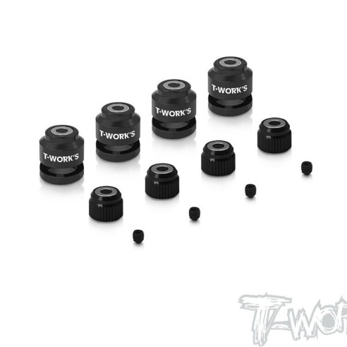 T-WORK’S Kit Magneti Foro Carrozzeria Clips TT-020-BK