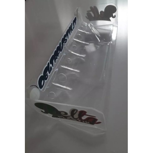 Alettone Delta Plastik OFF-ROAD DRS Con l'ala mobile fornito trasparente da verniciare e personalizzare