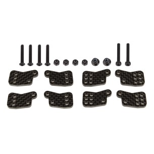 Team Associated RC8B4.1 FT Rear Hub Tower Set, carbon fiber 81649