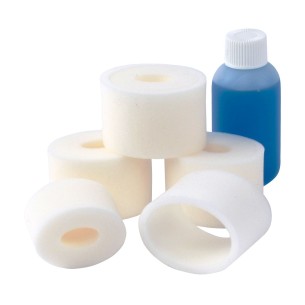 Robitronic - spugne Doppie per Filtri aria ovale 4 pezzi  con Olio da 60 ml