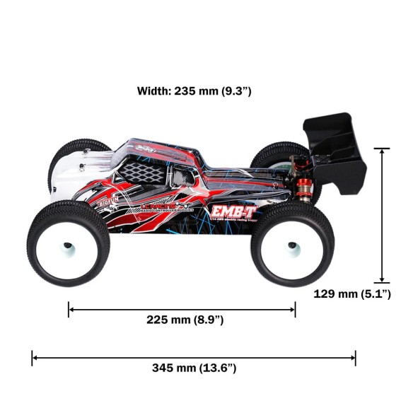 LC-Racing LC Racing EMB-TG Brushless 4WD Mini Truggy 1/14 RTR LC1002 incluso batteria lipo e caricabatteria
