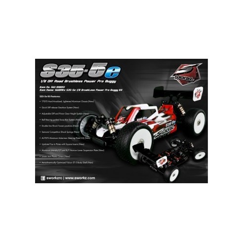 SWORKz Kit Buggy S35-5e 1/8 Brushless Power Pro SW910051