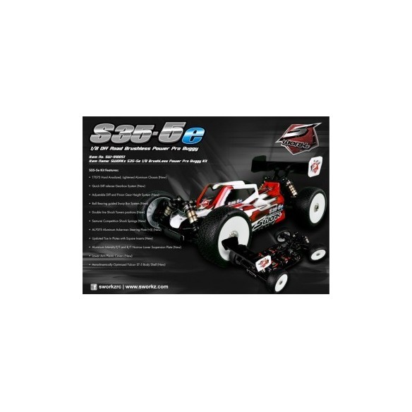 SWORKz Kit Buggy S35-5e 1/8 Brushless Power Pro SW910051