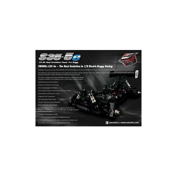 SWORKz Kit Buggy S35-5e 1/8 Brushless Power Pro SW910051