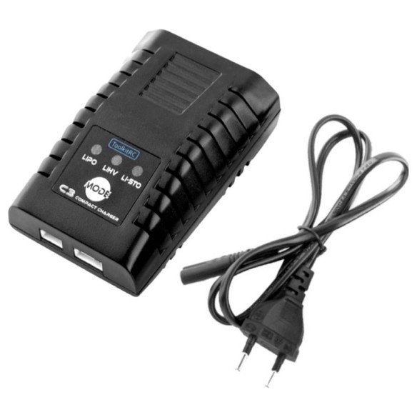 Caricabatterie 220V - C3 Compact 2-3S 25W 2,2A LiPo/LiHV tk12400