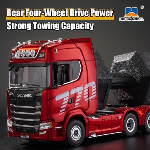 Huina Camion SCANIA 770S V8 1:18 Radiocomandato RTR ROSSO