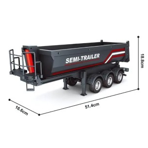 Huina Semirimorchio cassone Ribaltabile per SCANIA 770S V8 1:18 rc