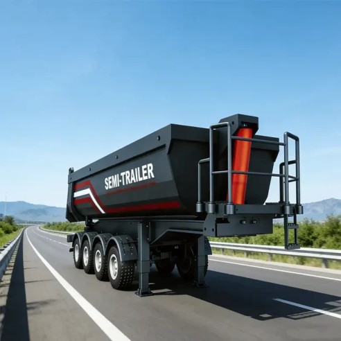 Huina Semirimorchio cassone Ribaltabile per SCANIA 770S V8 1:18 rc