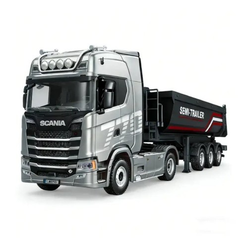Huina Semirimorchio cassone Ribaltabile per SCANIA 770S V8 1:18 rc