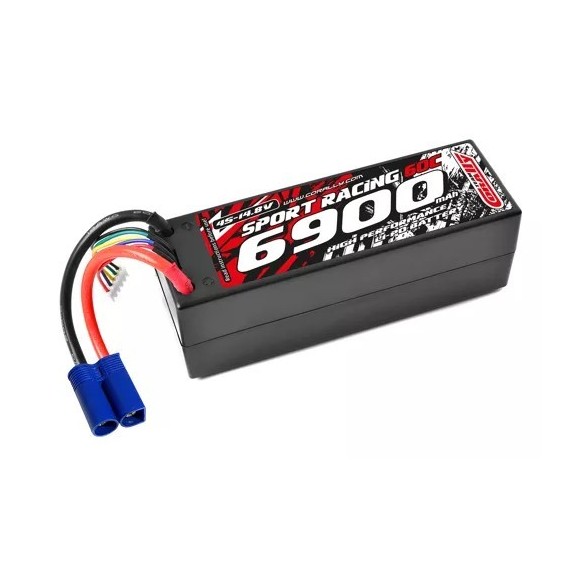 Batteria Lipo 4s Team Corally PowerRacing 50C 6700MAH 14,8V EC5 HC
