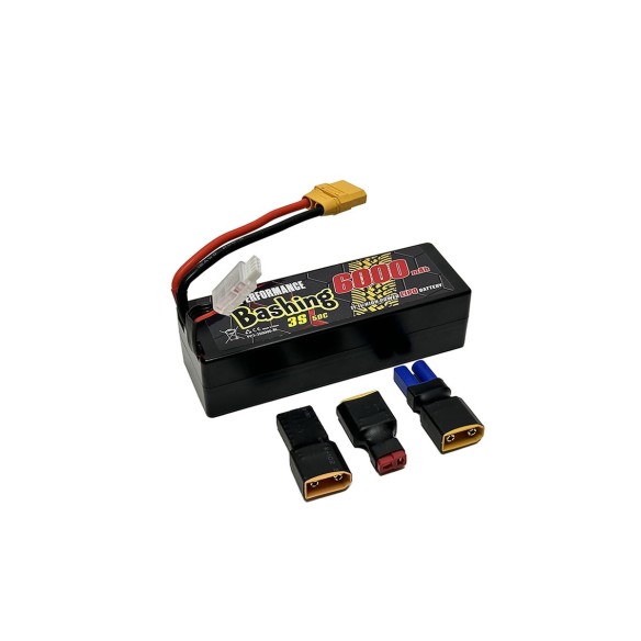 Batteria LiPo 3S 11.1V-6000-50C  Con multi connettori