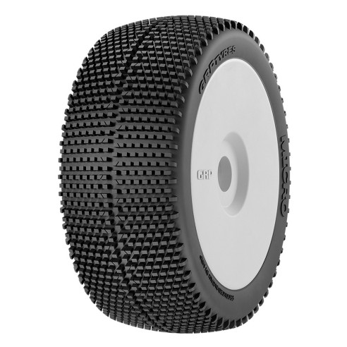 GRP Coppia Gomme Micro Soft Montata su Nuovo Cerchio Bianco (2) GMX50-S35