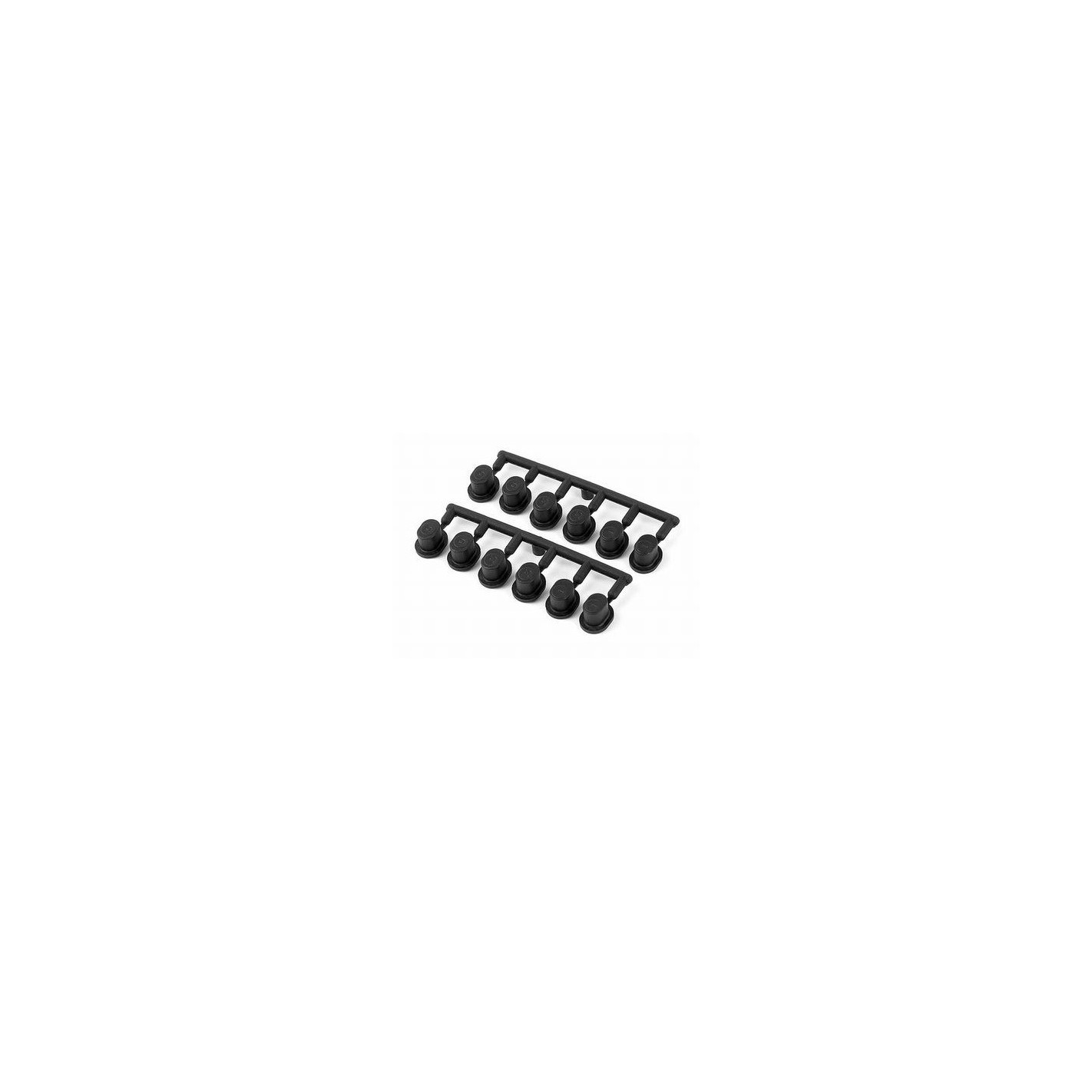 XLC Coppia di Boccole per ammortizzatori a molla RS-X01 50mm Diametro 8/12mm Argento
