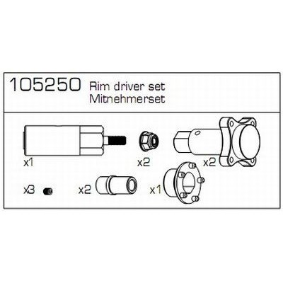 Carson - Ricambi Go Kart 1/4,5 RTR  'First Klass' Trascinamento Ruota Posteriore