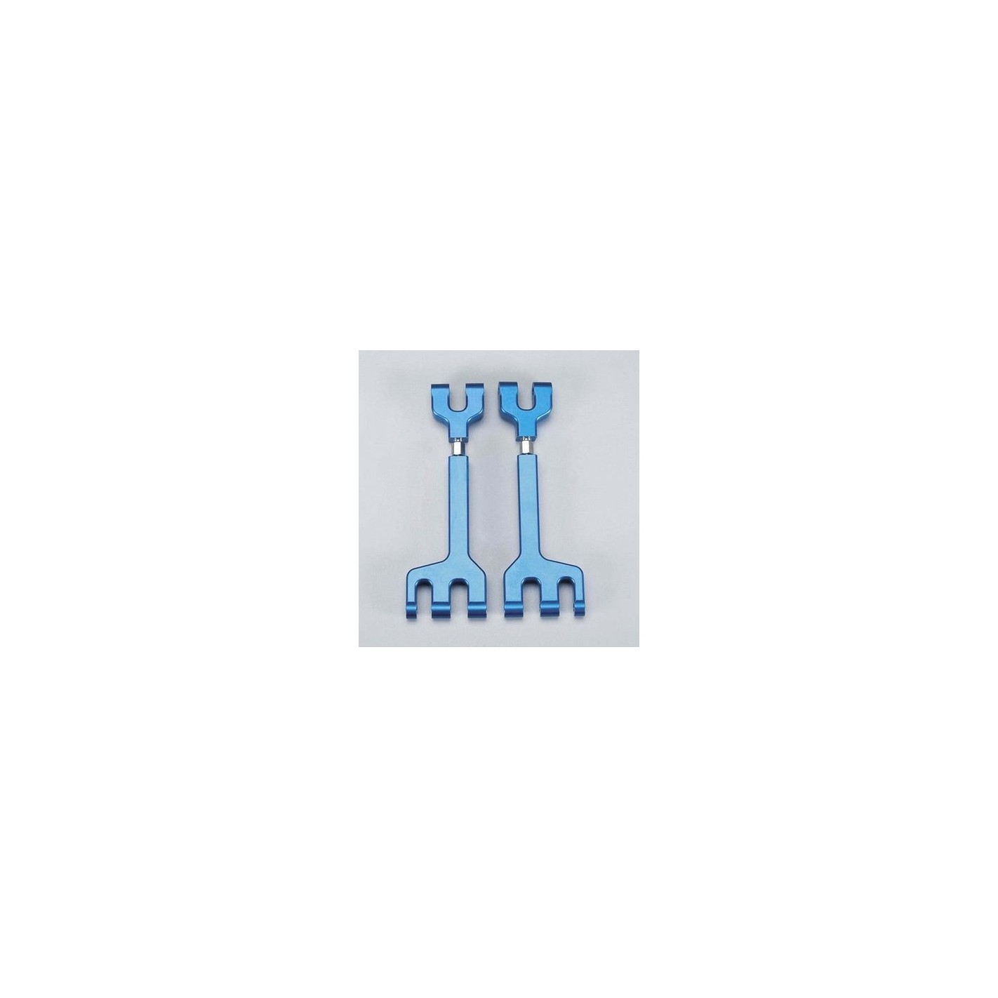 Braccetti Nocche Anteriori/Posteriori GPM Racing TA8021-B Blu Per Tamiya 1/10 TA08 PRO