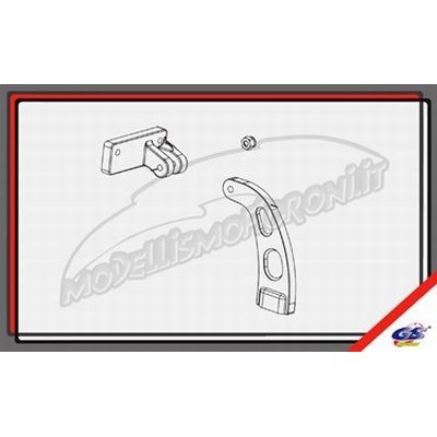 GS Ricambi - Puntalino irrigidamento anteriore + posteriore GS Storm CLX