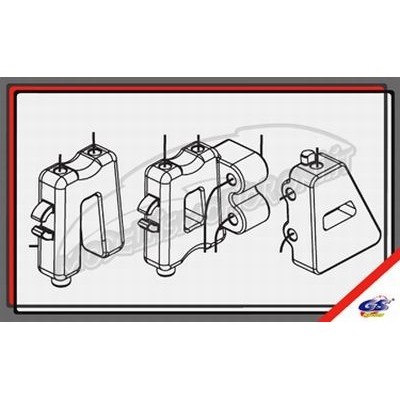GS Ricambi - Supporti piastra radio GS Storm CLX