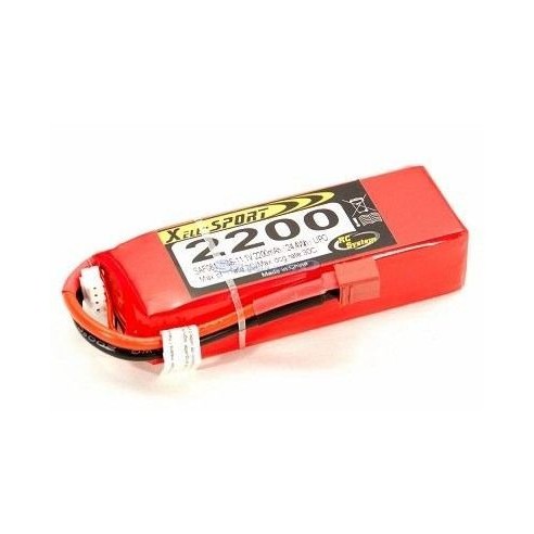 Batteria Lipo Xell-Sport 11.1V 2200MAH 3S 30C