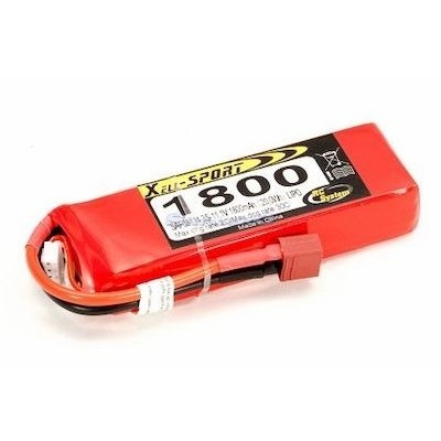 Rc System - Batteria Lipo Xell-Sport 11.1V 1800MAH 3S 30C