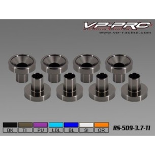 VP-Pro - Rondelle in Alluminio per fissaggio Servocomandi (Pz.8) (titanium)