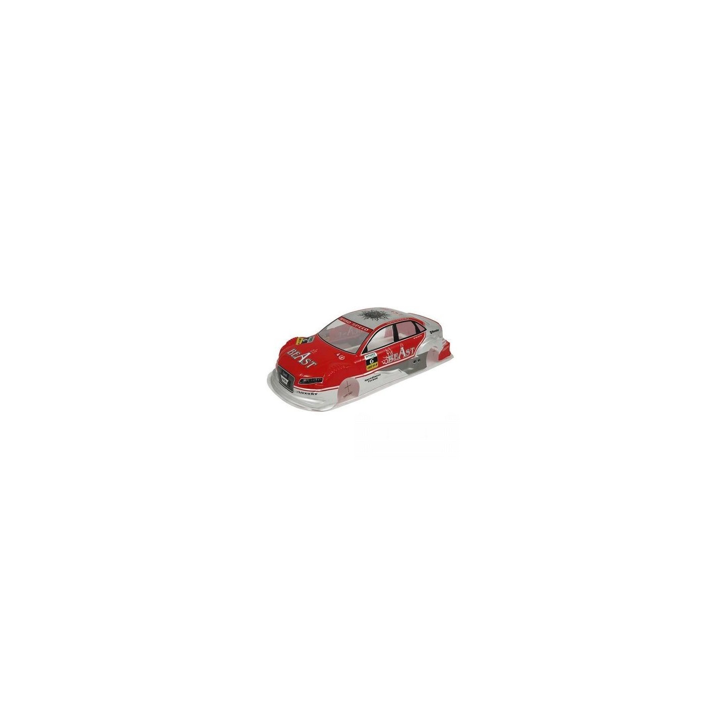 FR] Carrozzeria Xrt Verniciata Rosso, Assemblata Con Supporti Clipless